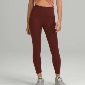 High-Rise Burgundy Active Leggings